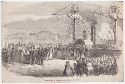 Embarkation of Marshal St. Arnaud, at Marseilles